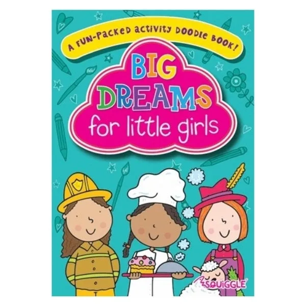 A4 Dream Big Activity Doodle Book - 32 Pages Creative Doodling Engaging Activities High Quality