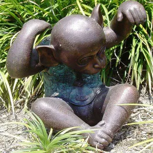 Bronze Monkey Statue