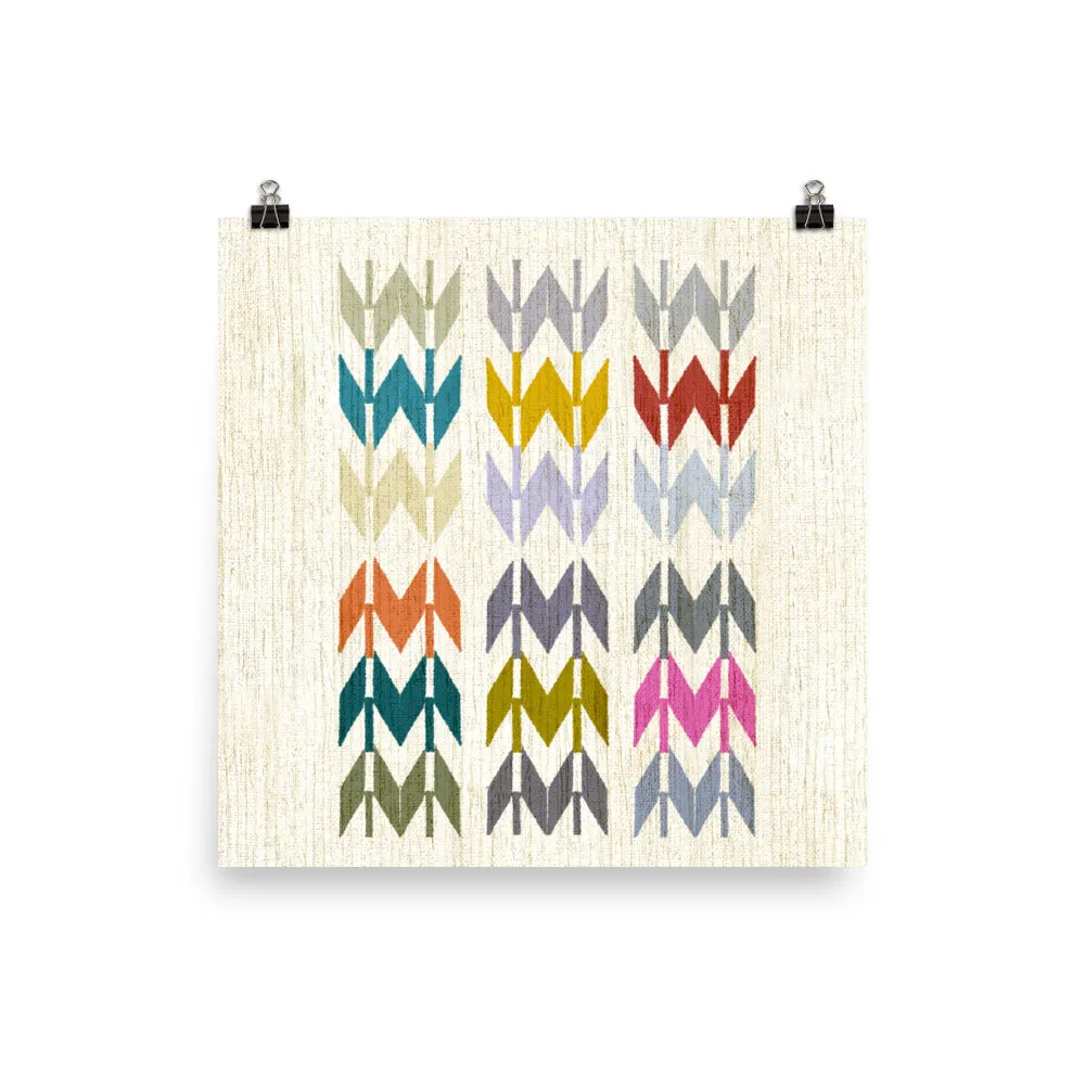 Colorful Arrow Art Poster Print