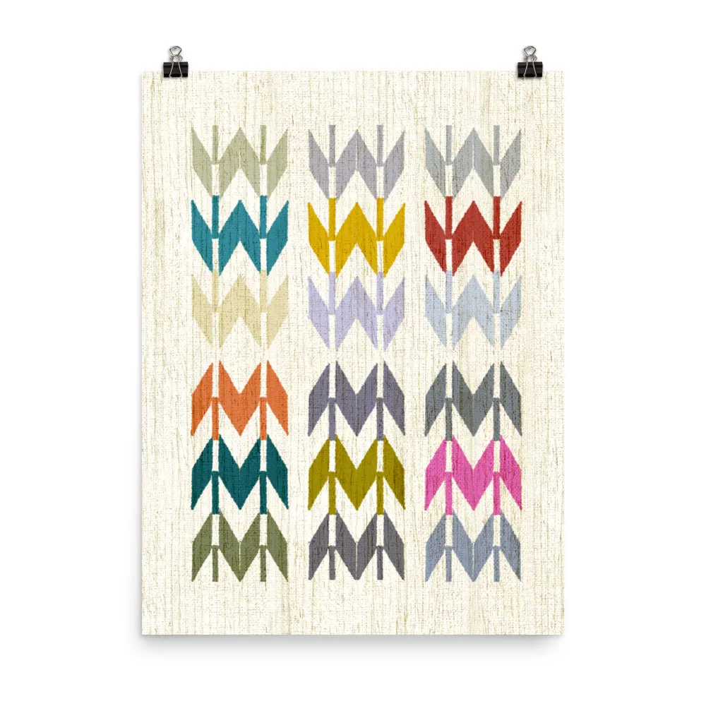 Colorful Arrow Art Poster Print