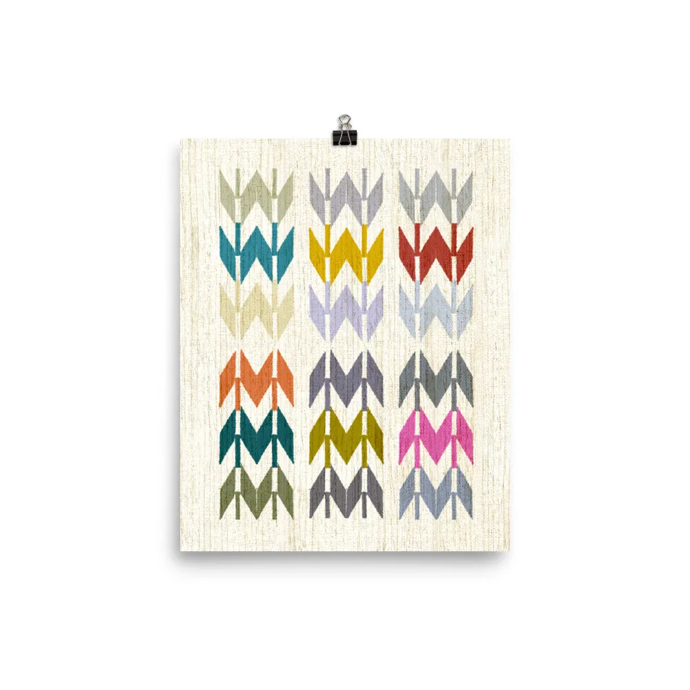 Colorful Arrow Art Poster Print