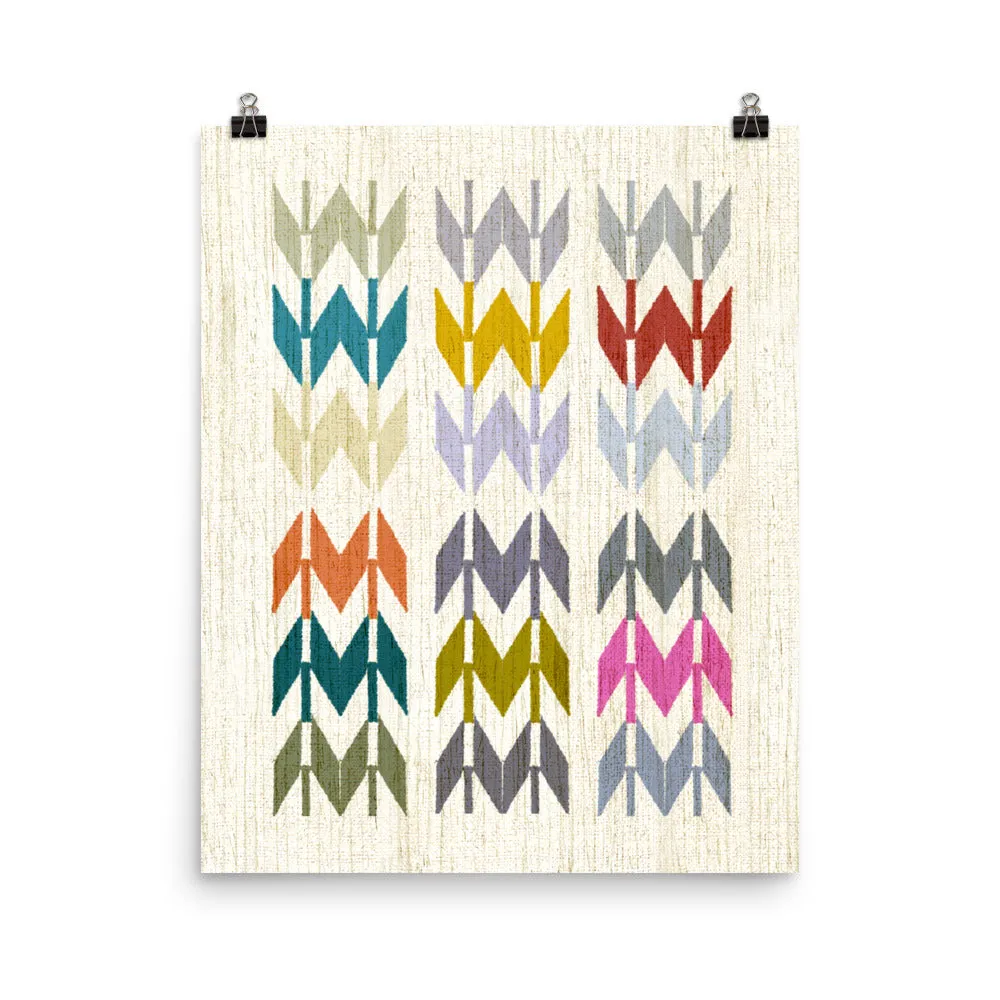 Colorful Arrow Art Poster Print