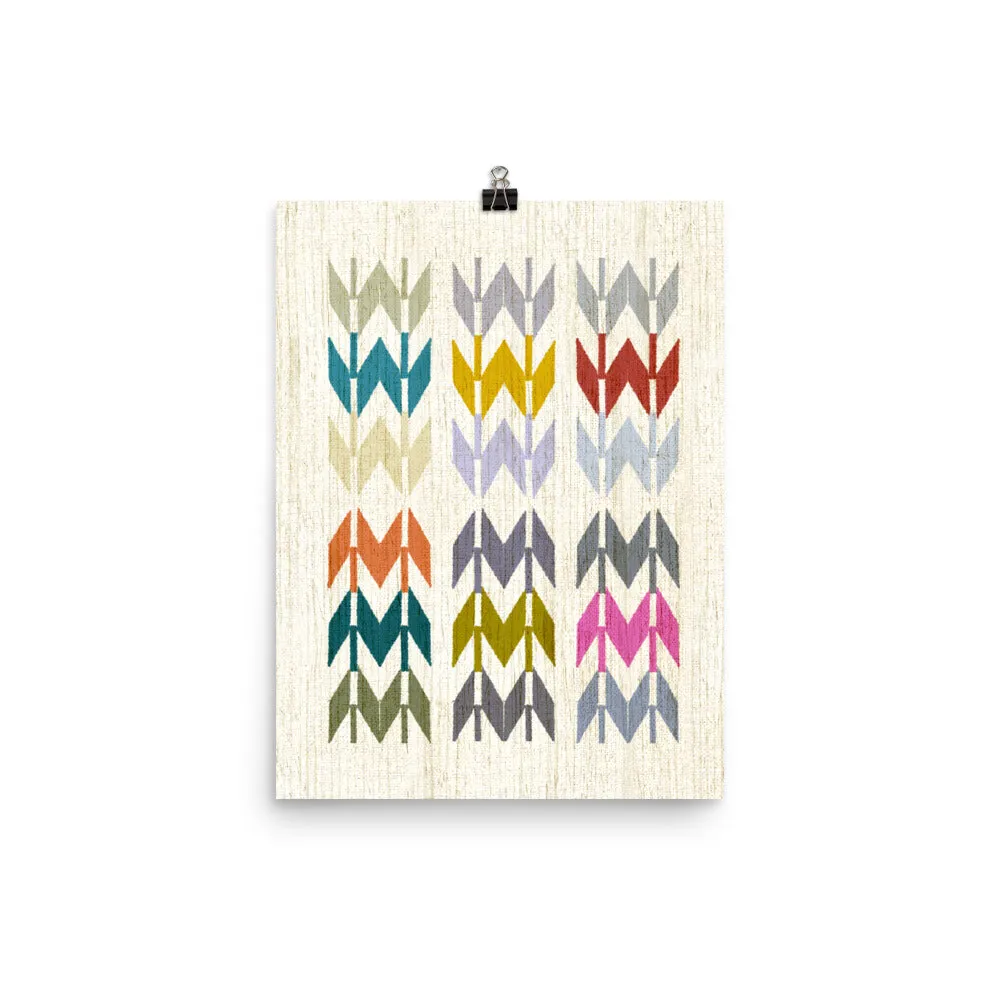 Colorful Arrow Art Poster Print