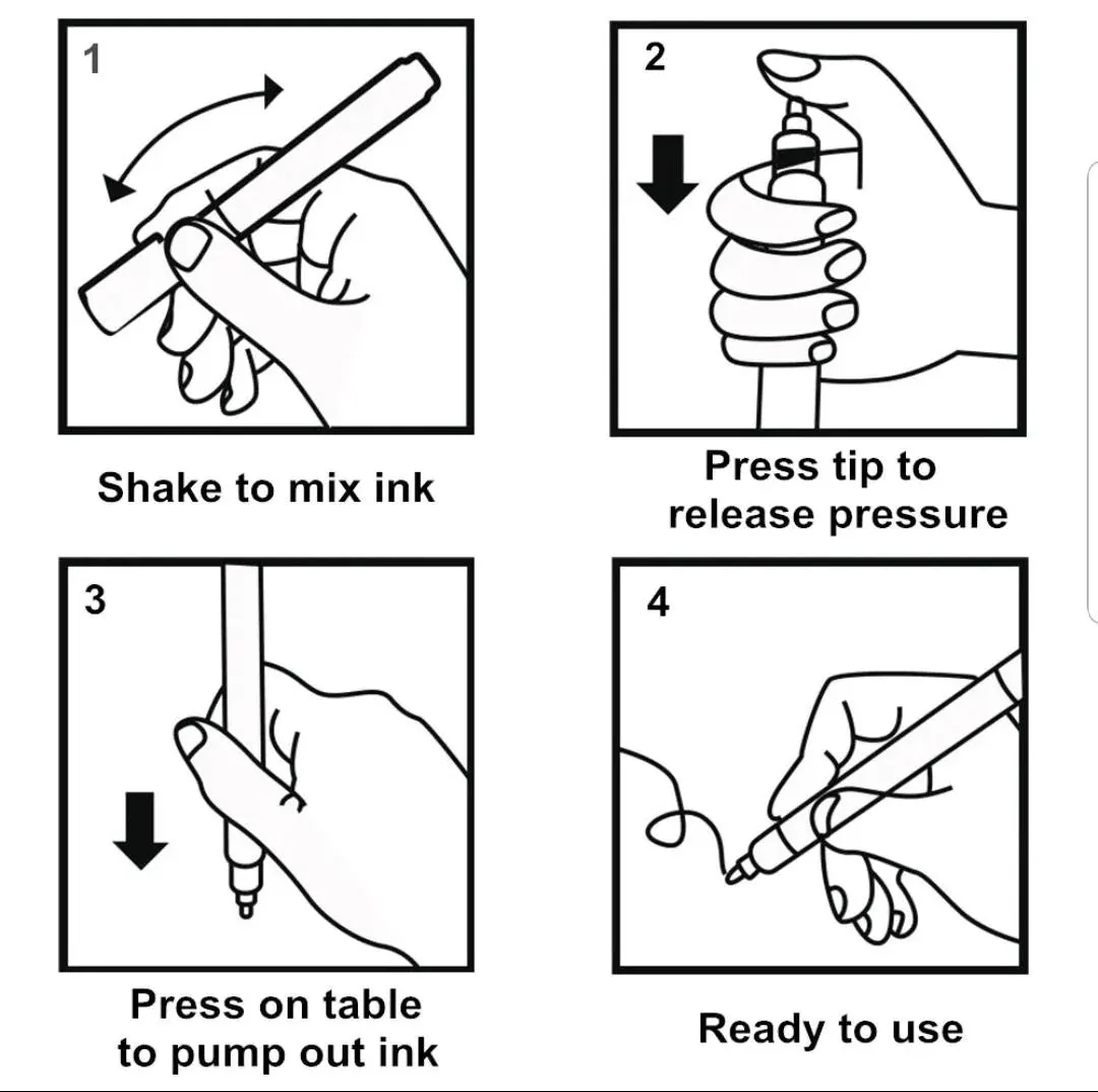 Double Line Glitter Outliner Pen Marker Set