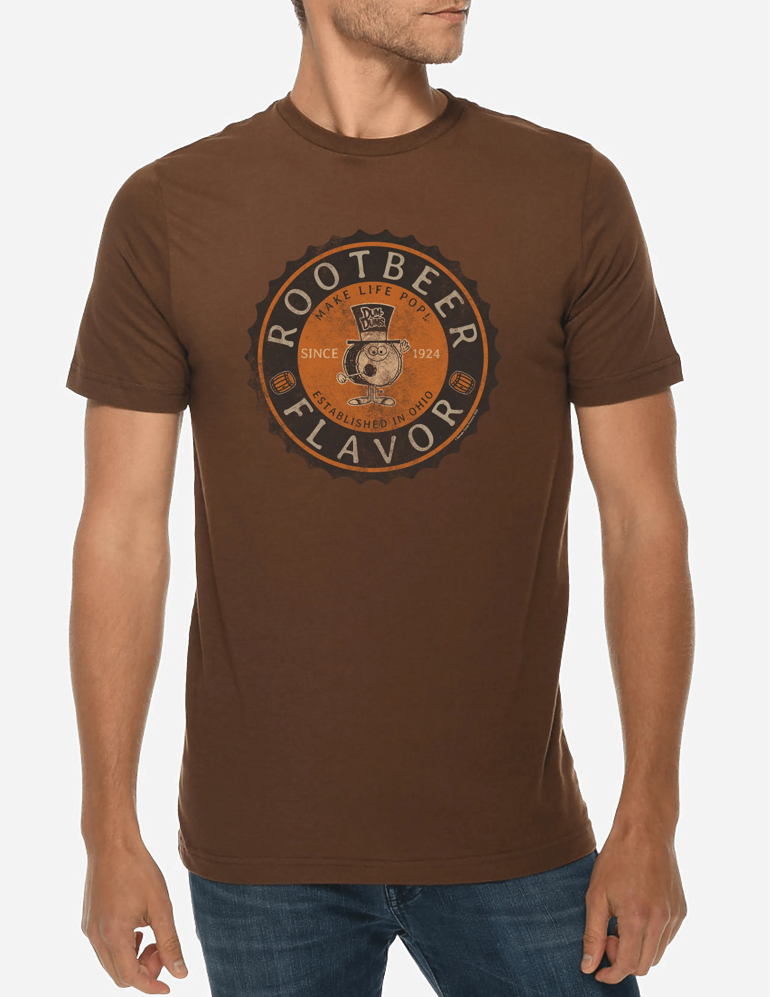 Dum Dums Root Beer Flavor Lollipop Tee