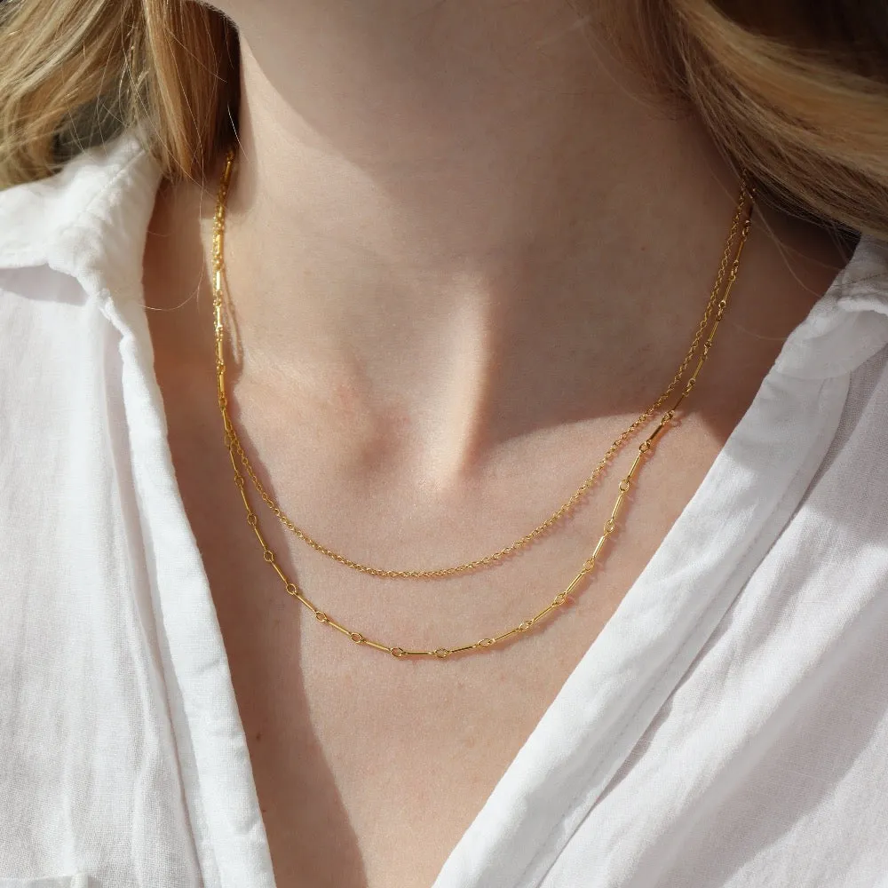 Equinox Double Chain Necklace | Wholesale