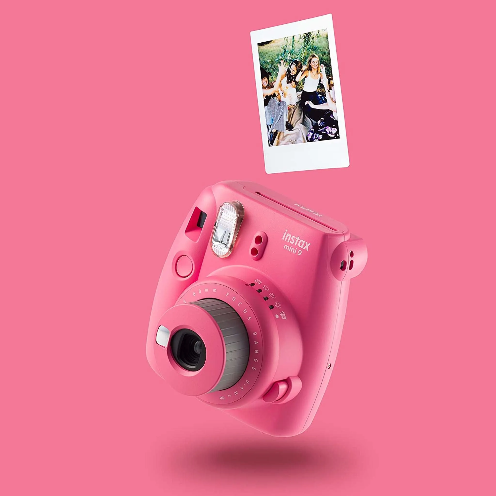 Fujifilm Instax Mini 9 Instant Film Camera with 10 Shots - Flamingo Pink