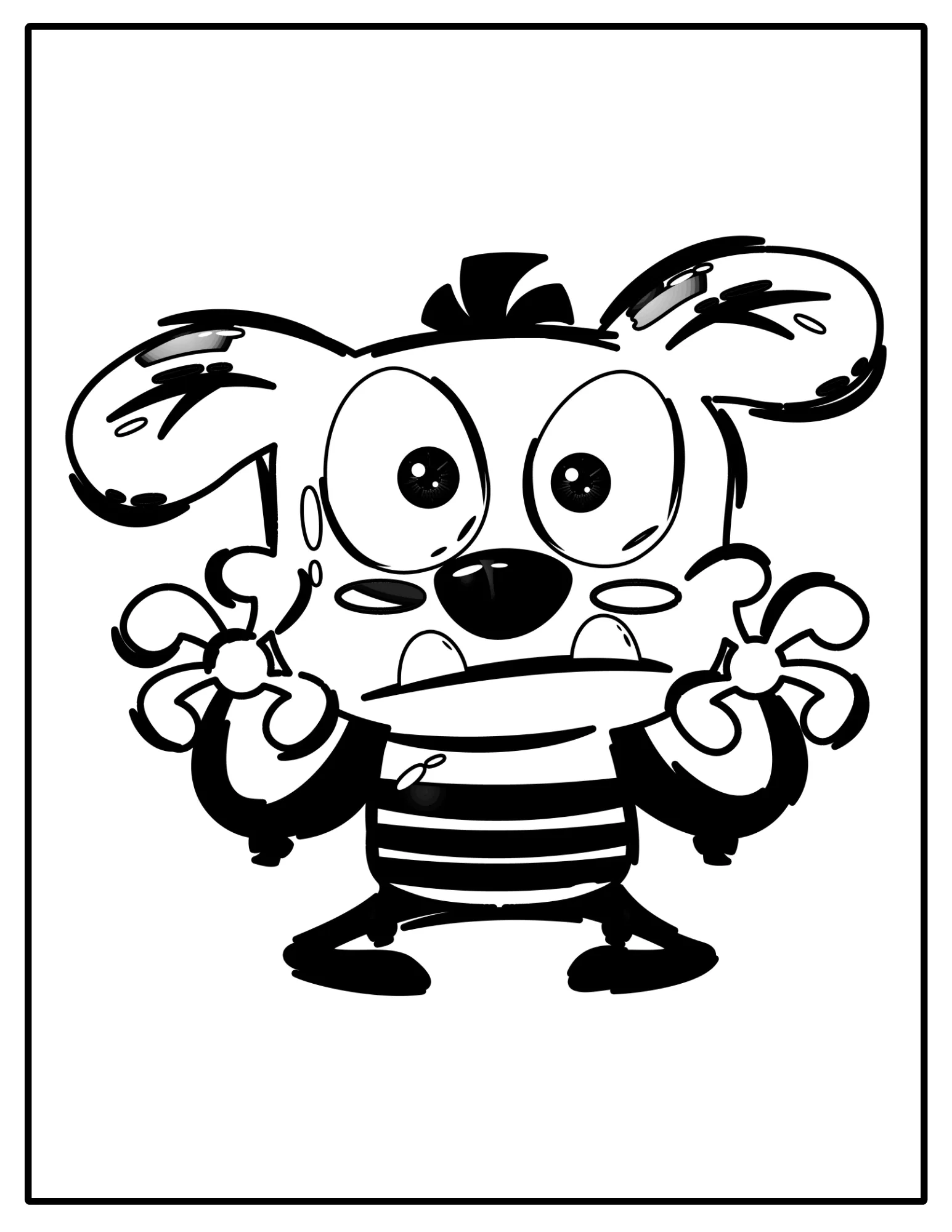 Halloween Monsters, Printable Coloring Book for All Ages PDF for Adults