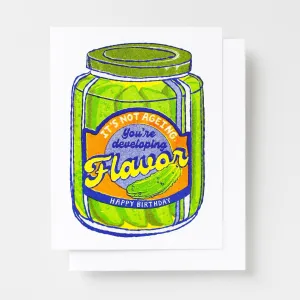 HBD Developing Flavor Risograph Card