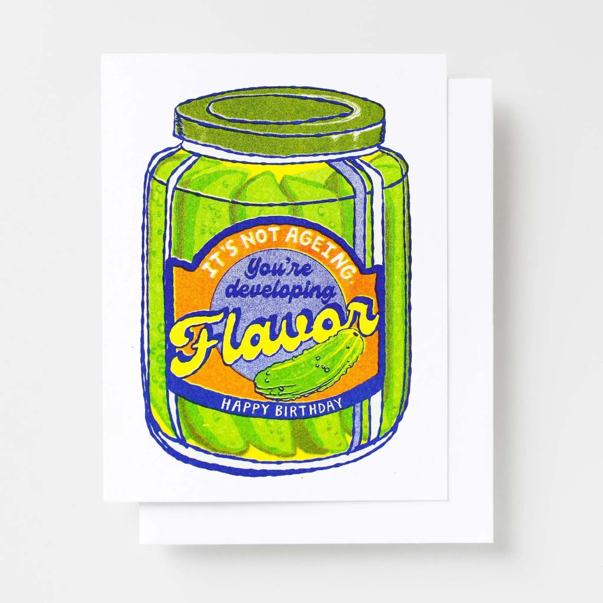 HBD Developing Flavor Risograph Card