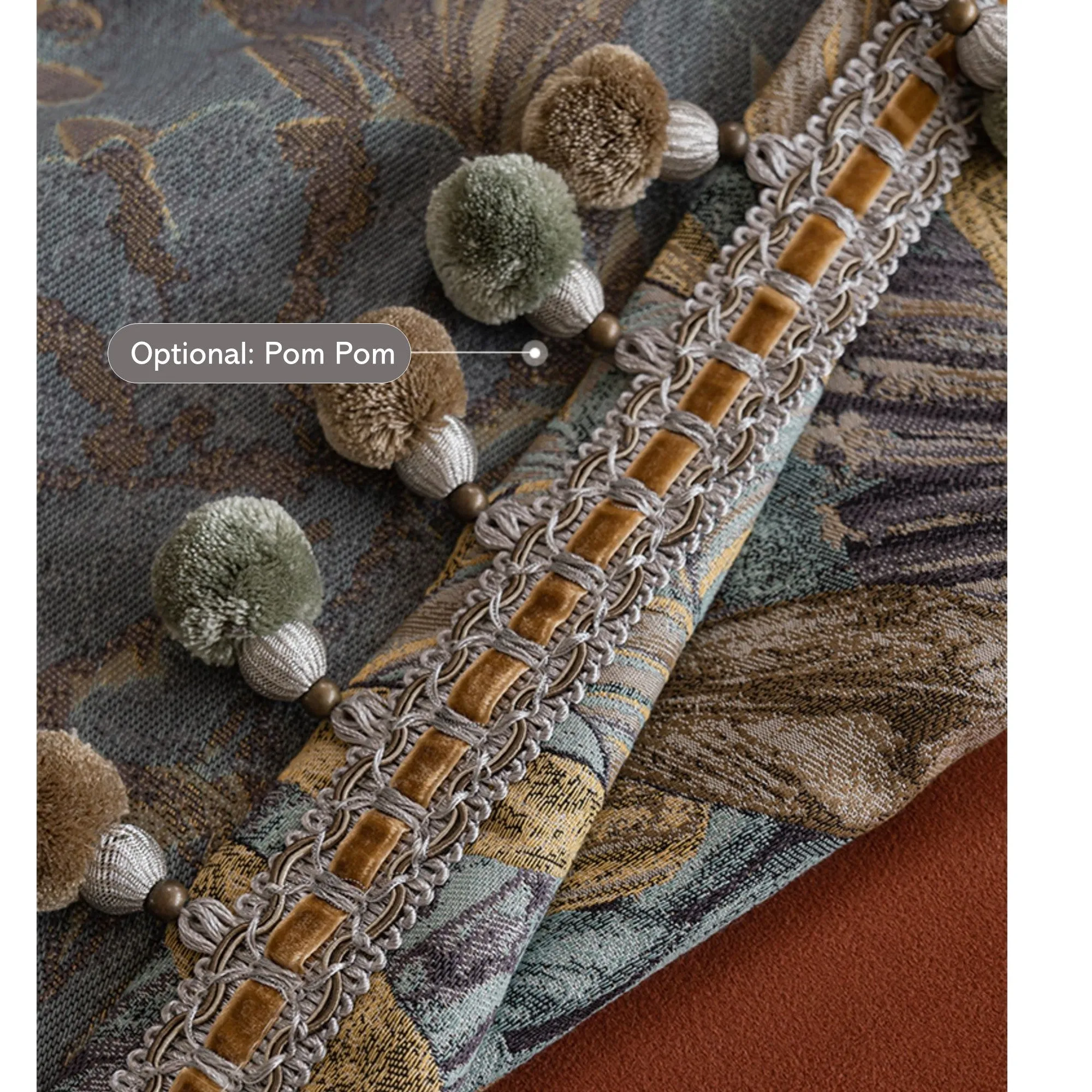 Retro Foliage Tapestry Mid Century Vibes Window Curtains Drapery