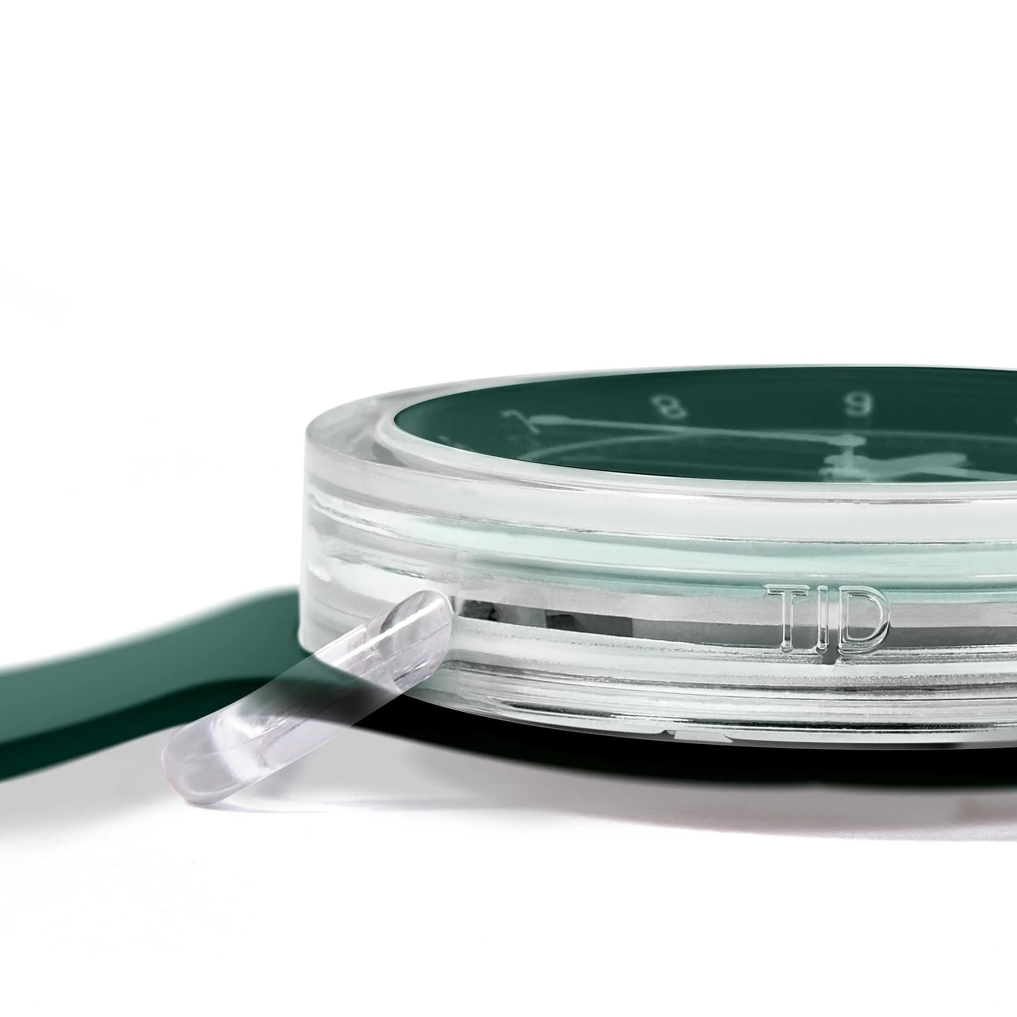 TID No.3 TR90 38mm Green / Green Silicone Strap / Transparent Buckle
